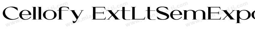 Cellofy ExtLtSemExpotf字体转换
